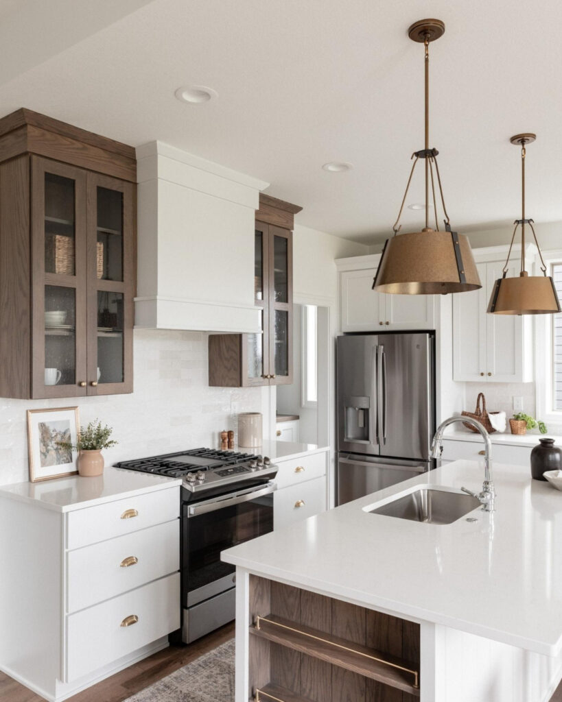 Clean white kitchen